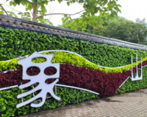 《逐夢象山·激情亞運》——亞運主題綠植墻