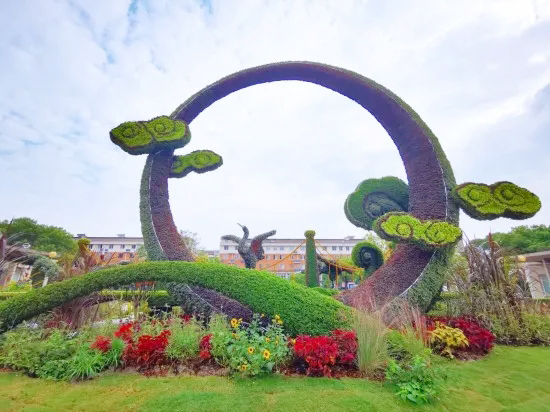 國慶立體花壇杭州錢塘新區河莊街道市民公園“鶴舞錢塘”-杭州園林文物局綠化處01.webp.jpg